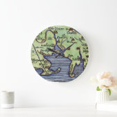 NEUE ENGLAND-KARTE 1677 GROßE WANDUHR (Zuhause)