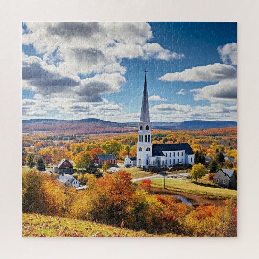 Neue England Landschaft, Herbst, Puzzle (Vertikal)