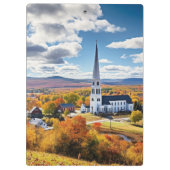 Neue England Landschaft im Herbst Klemmbrett (Rückseite)