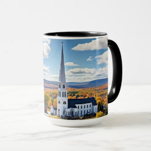 Neue England Landschaft im Herbst Tasse