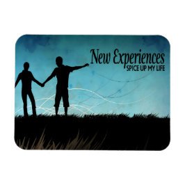 "Neue Erfahrungen" Motivation Affirmation Flexibel Magnet