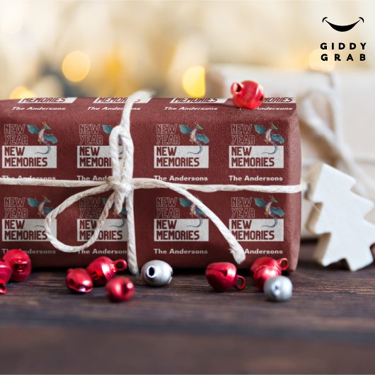 Neue Erinnerungen Dragon Cherry Red Geschenkpapier