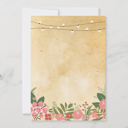 Neue Erwärmung Sweet Zuhause Key Einladung (Rückseite)