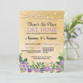 Neue Erwärmung Sweet Zuhause Key Einladung (Stehend Vorderseite)