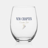 Neue Etappe auf Führungsebene Weinglas Ohne Stiel (Vorderseite)