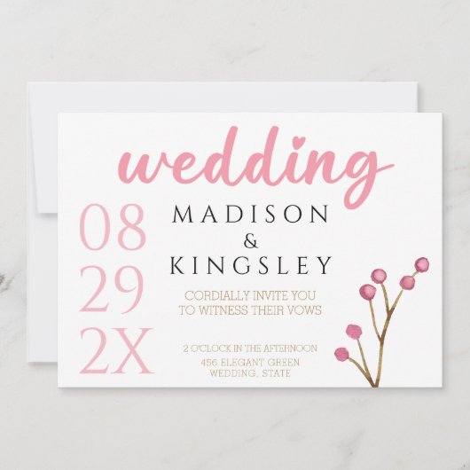 Neue Extravagante Elegantin Sensationelle und spek Einladung (Vorderseite)