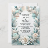 Neue Extravagante Metallgalerie Shiny High End Sil Einladung (Vorderseite)