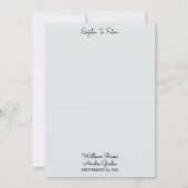 Neue Extravagante Metallgalerie Shiny High End Sil Einladung (Rückseite)