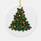 Neue Familie von 3 Ersten Weihnachtskuchen 2025 Keramik Ornament (Hinten)