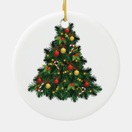 Neue Familie von 3 Ersten Weihnachtskuchen 2025 Keramik Ornament (Hinten)