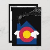 neue Farbanschrift Ankündigungspostkarte (Vorne/Hinten)