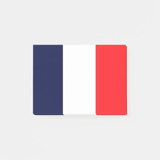 Neue Farbe der französischen Flagge Post-it Klebezettel (Vorderseite)