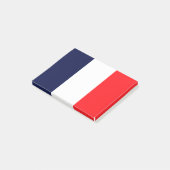 Neue Farbe der französischen Flagge Post-it Klebezettel (angewinkelt)