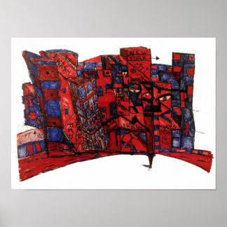neue Farbe der Zitronenbank Poster