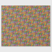 Neue farbenfrohe Abstrakte Background Geschenkpapier (Flach)