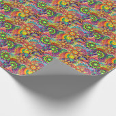 Neue farbenfrohe Abstrakte Background Geschenkpapier (Ecke)