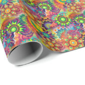 Neue farbenfrohe Abstrakte Background Geschenkpapier (Rolleneckpunkt)