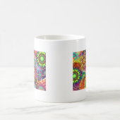 Neue farbenfrohe Abstrakte Background Kaffeetasse (Mittel)