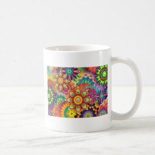 Neue farbenfrohe Abstrakte Background Kaffeetasse