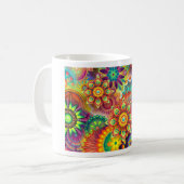 Neue farbenfrohe Abstrakte Background Kaffeetasse (Vorderseite Links)