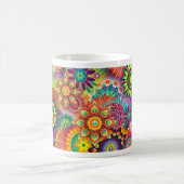Neue farbenfrohe Abstrakte Background Kaffeetasse (Mittel)
