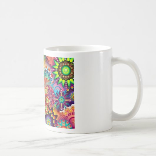 Neue farbenfrohe Abstrakte Background Kaffeetasse (Rechts)