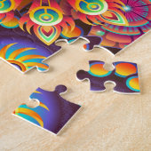 Neue farbenfrohe Abstrakte Background Puzzle (Seite)