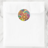 Neue farbenfrohe Abstrakte Background Runder Aufkleber (Tasche)
