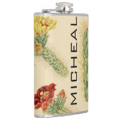 Neue farbenfrohe Cactis personalize Name Flask Flachmann (Rechts)