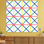 neue Farbkreise, Quadrat und Rechteck, Muster Leinwanddruck (Insitu (Wohnzimmer))