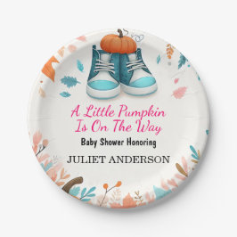 Neue Farm Pink Blue Boho Girl Boy Fall Baby Dusche Pappteller