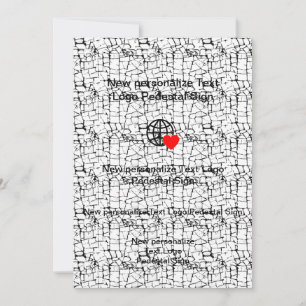 Neue Flach-Einladung Passen Sie Ihre eigene an Einladung