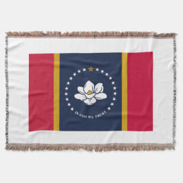 Neue Flag 2020 für Mississippi Decke
