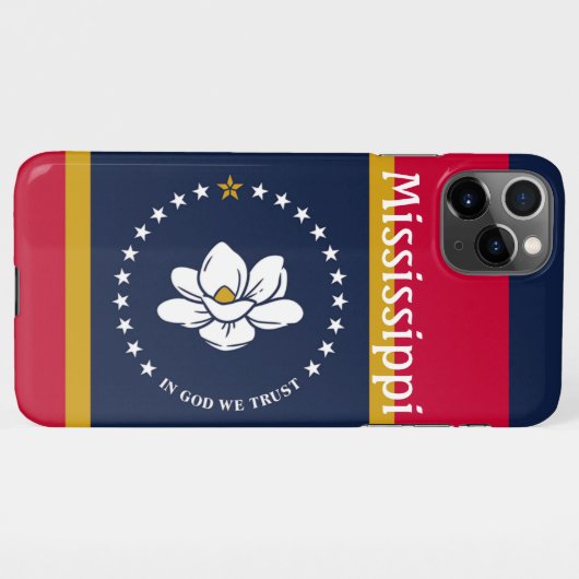 Neue Flag 2020 für Mississippi iPhone Hülle (Rückseite (Horizontal))