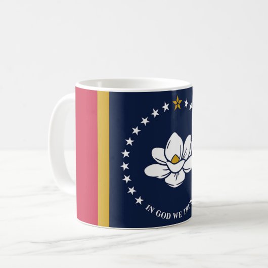 Neue Flag 2020 für Mississippi Kaffeetasse (Vorderseite Links)