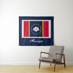 Neue Flag 2020 für Mississippi Wandteppich