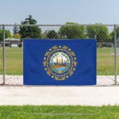 Neue Flagge des Staates Hampshire Banner (InSitu)