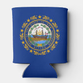 Neue Flagge des Staates Hampshire Dosenkühler (Rückseite)