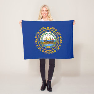Neue Flagge des Staates Hampshire Fleecedecke