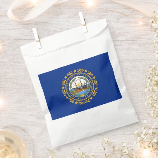 Neue Flagge des Staates Hampshire Geschenktütchen (Ausgeschnitten)