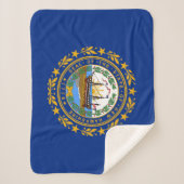 Neue Flagge des Staates Hampshire Sherpadecke (Vorderseite)