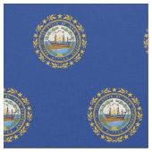 Neue Flagge des Staates Hampshire Stoff (Nahaufnahme)