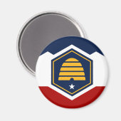 Neue Flagge des Utah-Staat Magnet (Vorderseite/Rückseite)
