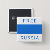 Neue Flagge für Russland Button (Vorne & Hinten)