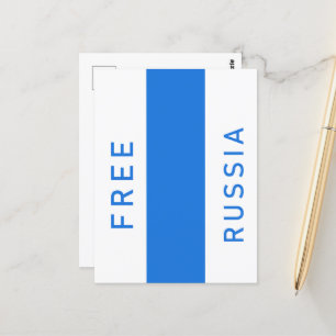 Neue Flagge für Russland Postkarte