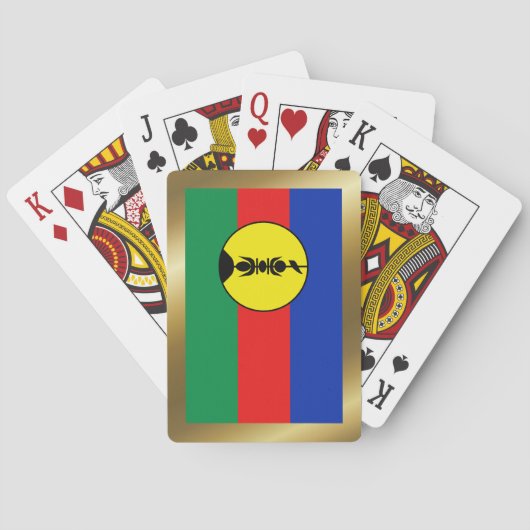 Neue Flagge Kaledoniens Spielkarten (Rückseite)