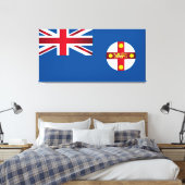 Neue Flagge Südwales Leinwanddruck (Insitu (Schlafzimmer))