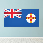 Neue Flagge Südwales Leinwanddruck (Insitu (Holzboden))