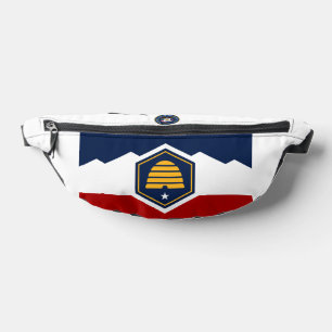 Neue Flagge und Siegel des Staates Utah Bauchtasche