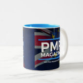 Neue Flaggen der PMP-Zeitschrift-Tassen-UK/EU Zweifarbige Tasse (VorderseiteRechts)